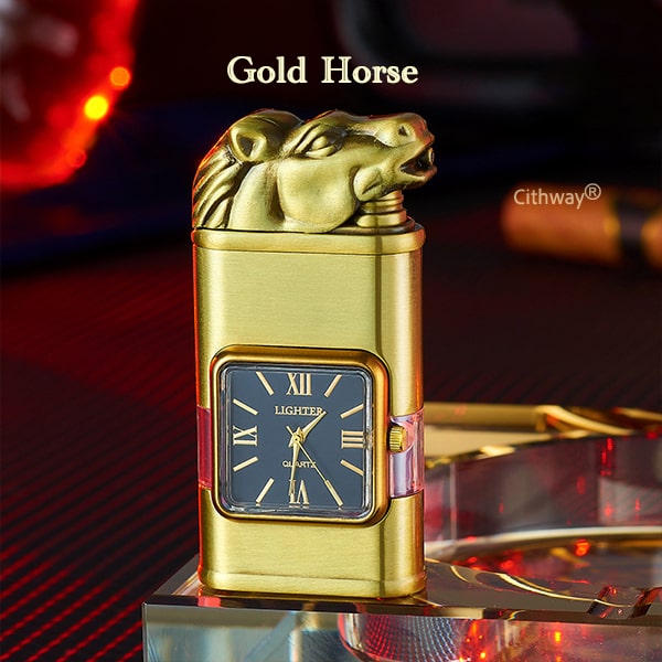 🎉2024 NEW Cithway® Windproof Dual-Flame Vintage Watch Lighter