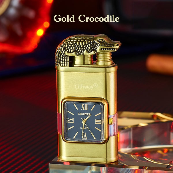 🎉2024 NEW Cithway® Windproof Dual-Flame Vintage Watch Lighter