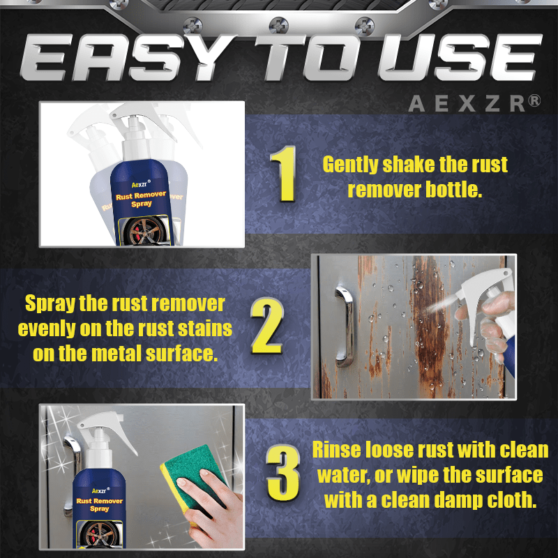 Aexzr® Multi-Clean Car Metal Rust Remover Spray